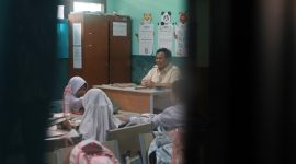 Presiden RI Prabowo Subianto mengecek langsung pelaksanaan program Makan Bergizi Gratis di SDN 1 dan SDN 2 Kedung Jaya 2, Bogor. (Dok. Tim Media Prabowo)